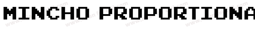 Mincho Proportional字体转换